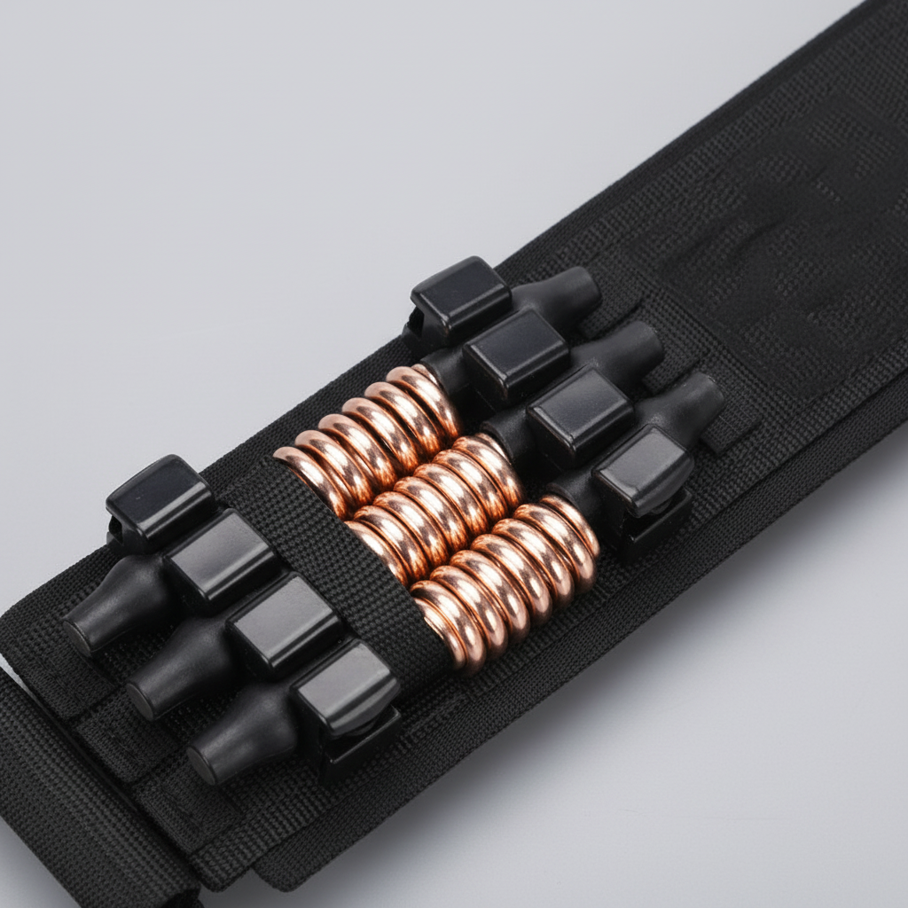Close-up of rose gold resistance springs