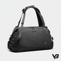 Gym bag with VB logo on grey background